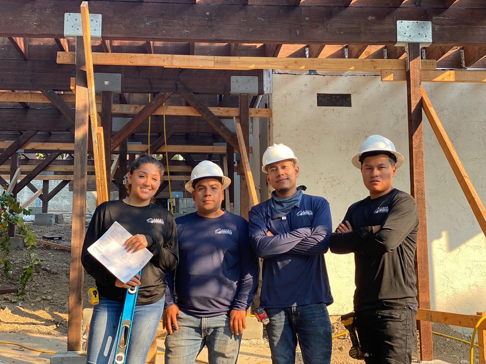Chinchilla Construction crew on a job site in San Mateo, CA