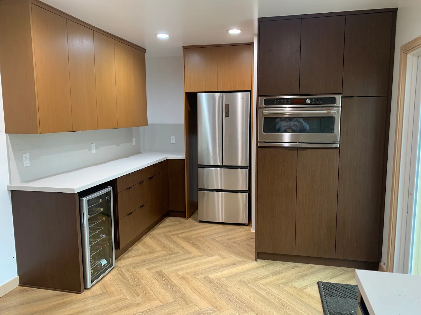 Modern walnut kitchen remodel