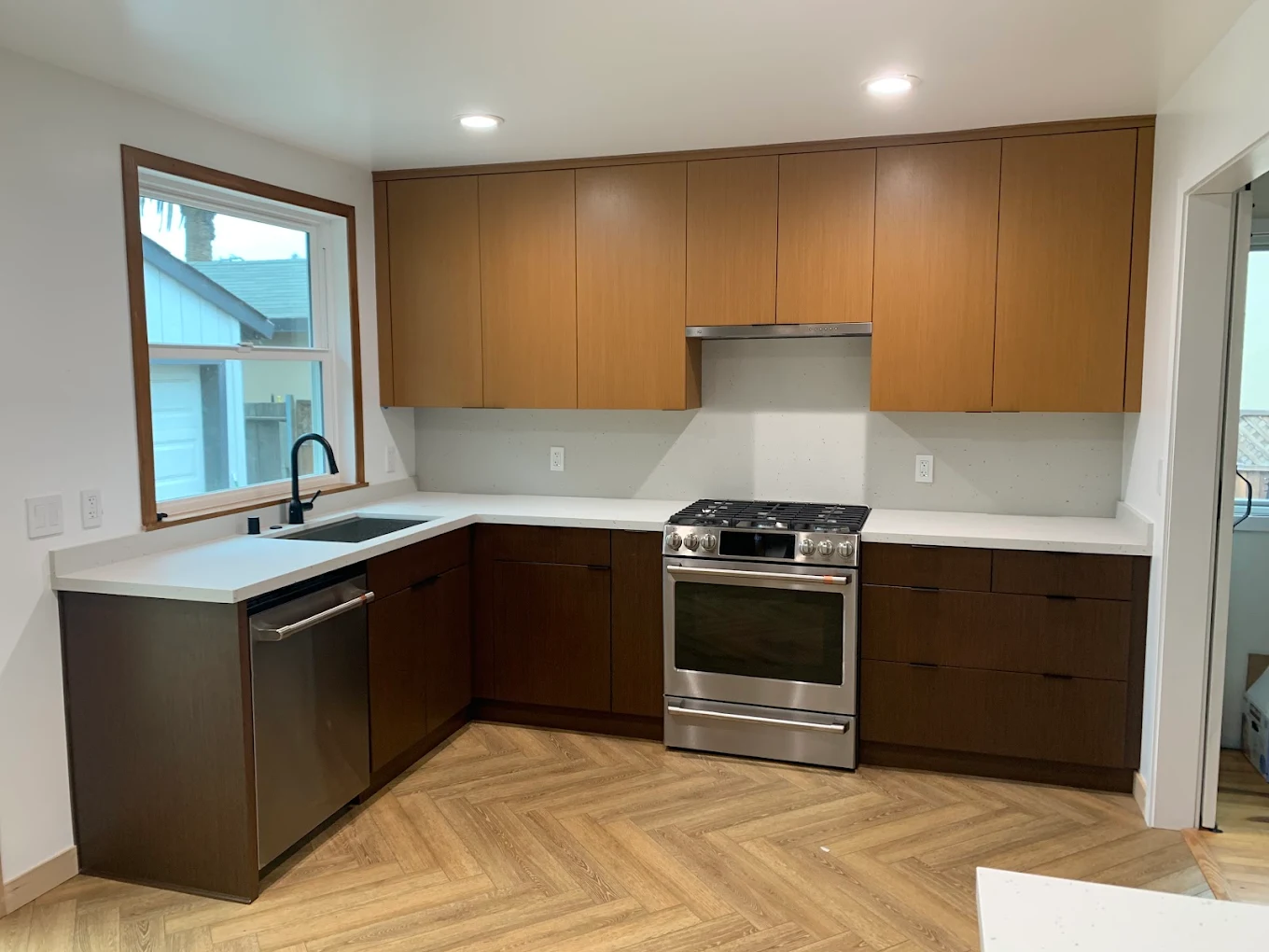 Kitchen plumbing and fixture work by Chinchilla Construction